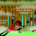 Comic war while running