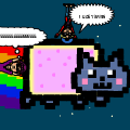 nyan cat ride!!!