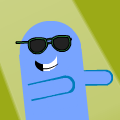Bloo with Glasses