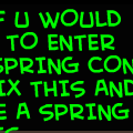SPRING CONTEST