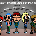 High School Army Kids