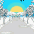 'The road to the sea.'