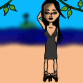 The beach...