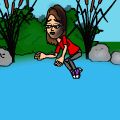down at the pond