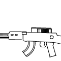 ak-47 line drawing