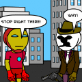 rorschach vs. ironman!