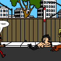 random dog chase