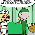 the hospital