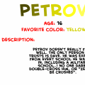 Profiles - Petrov