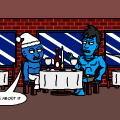 being blue
