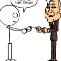 'playing sticks'
