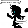 the dark