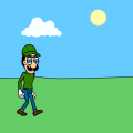 erasing luigi from paper