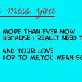 'i miss u'