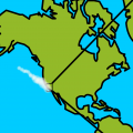 Contrail over California?