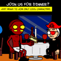 cool character Cafe