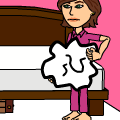 making the bed