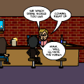 the bar