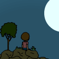 The moon