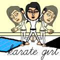 The karate girl