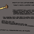 CAPTAIN BUBBLEBRAINS CONTEST