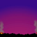 Forest Fire Sunset