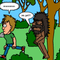 the funny bigfoot run