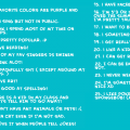 '25 Random Things'