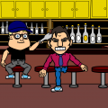 at the bar