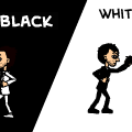 black vs white