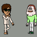 Wrestlers in town