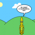 Banana man and big foot