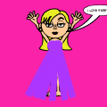 'dark purple dress'