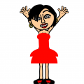 cute red dress
