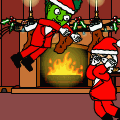 The Grinch Attacking Santa