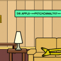 'Banana man:psychoanalyst'