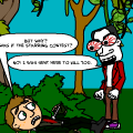 WHY? oh yeah he is evil...