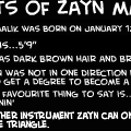 Zayn malik info