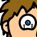 Behind blue eyes.
