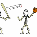 baseball skeletons