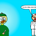 Quack up.