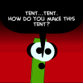 'setting up the tent'