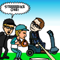 Hawking Plays Baseball
