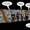 'The damp tunnel'