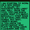 my favourite song lines