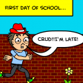 First day...