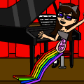 Playing Nyan Cat on piano :D