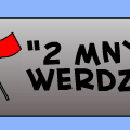 The "2 Mny Werdz" Flag