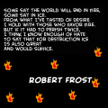 For Winter, Robert Frost.