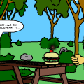 Unattended Hamburger